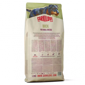 Ултра премиум суха храна за кучета от дребни породи Carnilove TRUE FRESH Duck Dry Food for Small Breeds с 60% прясно патешко месо 1,5 кг